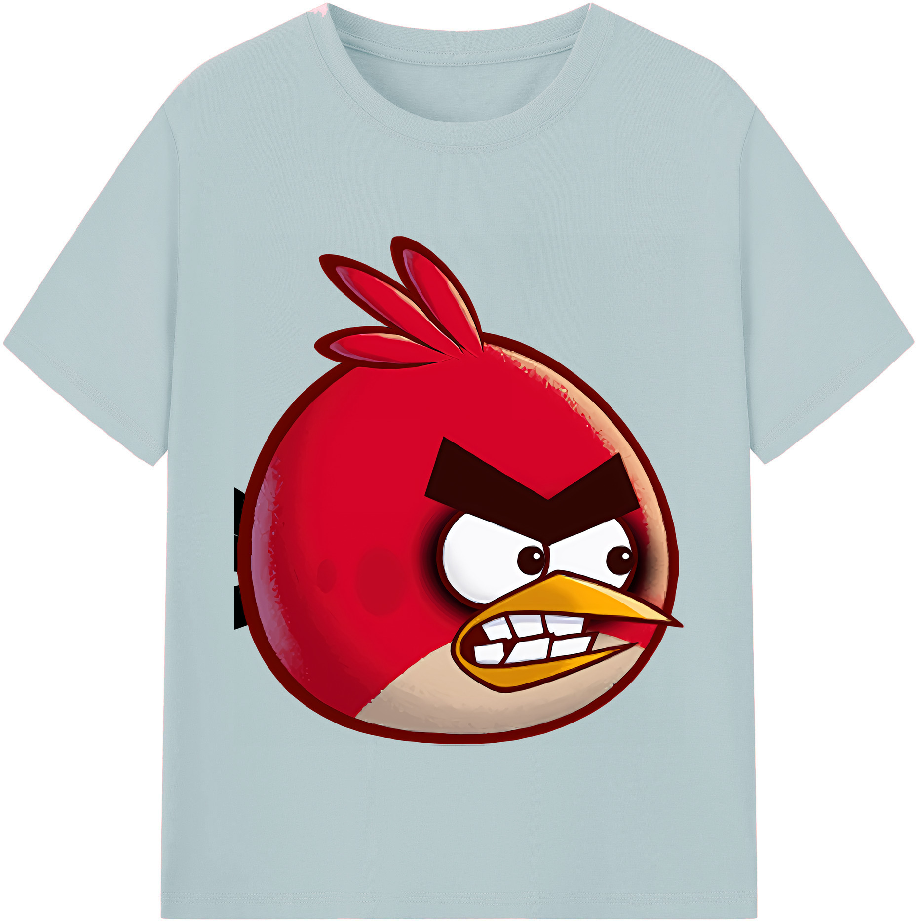 （画像用） Angry Birds アングリーバード 綿100％半袖Tシャツ（フロントプリント）
